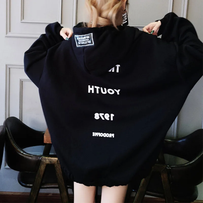 

Спортивная куртка в Корейском стиле хип-хоп с буквенным принтом, новинка 2021, свободная повседневная Уличная одежда, пальто, кардиган с рукав...