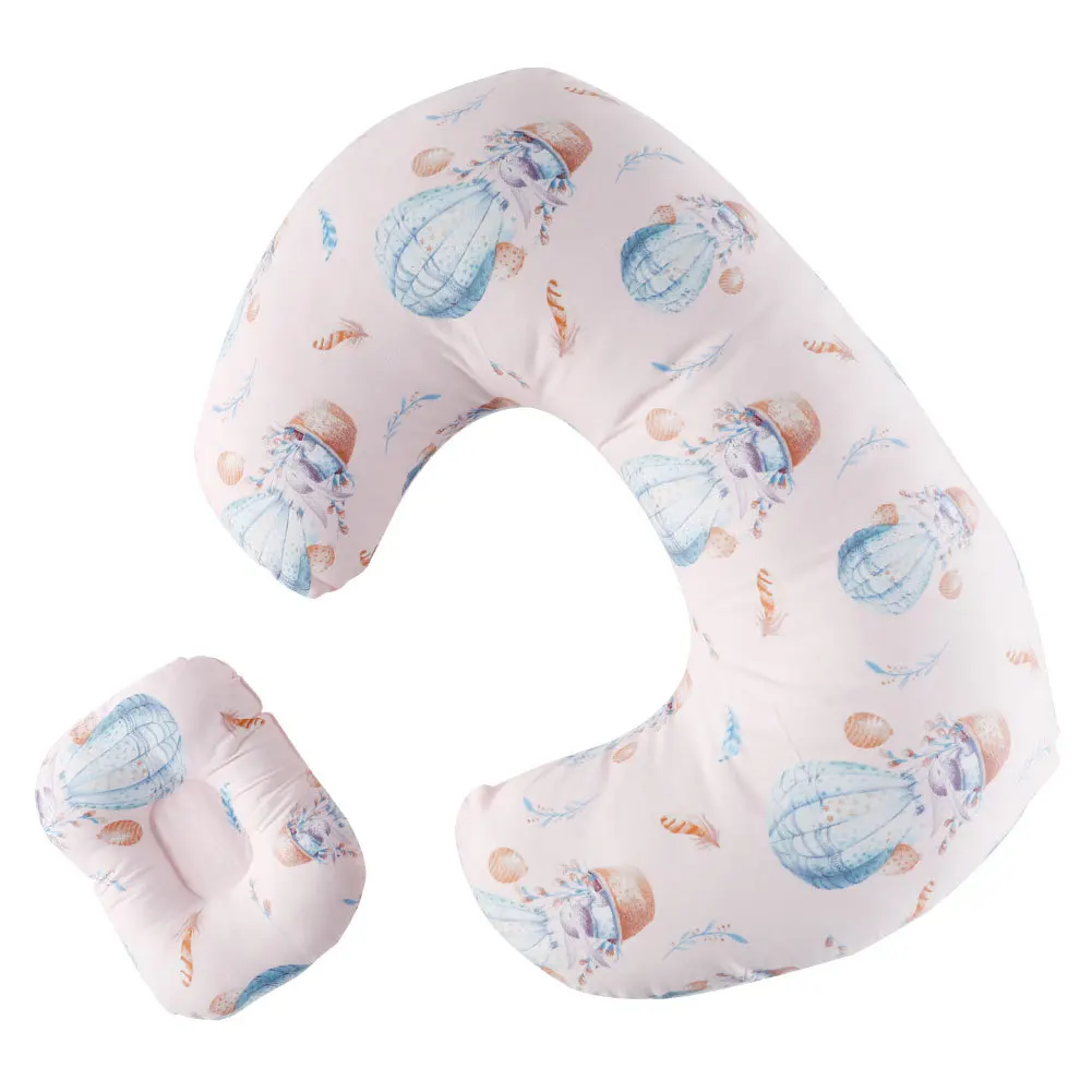 

Limited New Arrival 2pcs/set Newborn U-shape Breastfeeding Pillow Multifunction Pure Cotton Anti-spitting Pillows Baby Milk