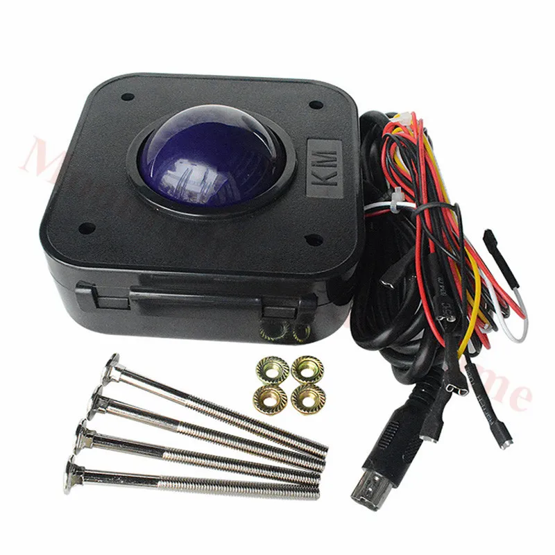 Фиолетовый 4 5 см круглый аркадный игровой трекбол мышь PS/2 разъем печатной платы