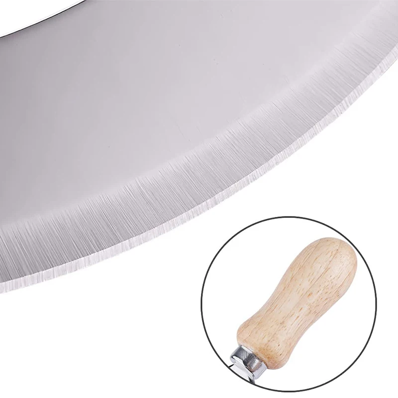 Нож для измельчения трав с 1 лезвием из нержавеющей стали нож пиццы деревянной