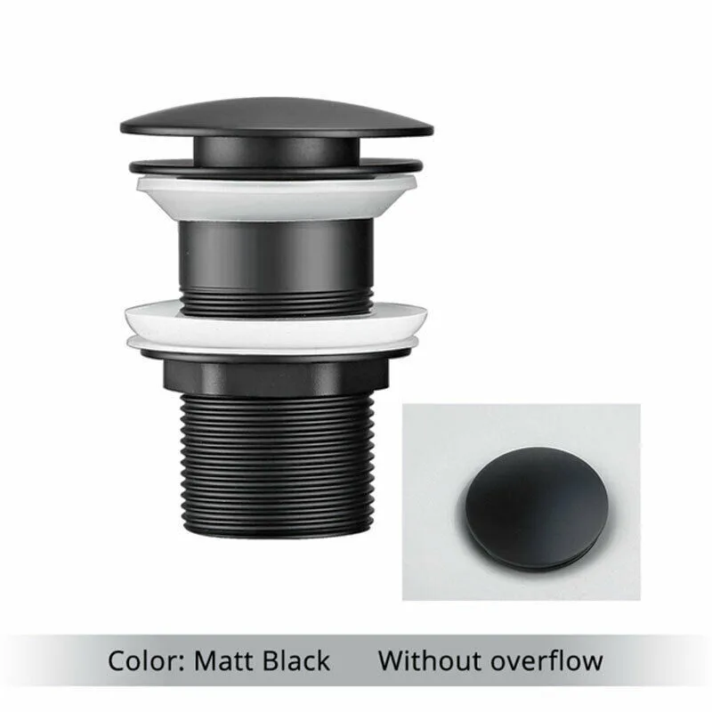 

1Pc Bathroom Basin Sink Up Drain Waste Stopper Bathroom Faucet Accessories Sink Basin Waste Slotted Unslotted Click Clack