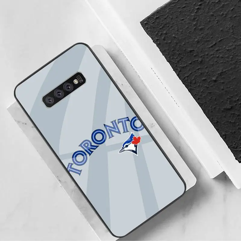 

LJHYDFCNB Best Toronto Blue Jays Themes Tempered Glass For Samsung Note8 9 10 10pro 10plus 20 20ultra S8 S9 10 20 Plus