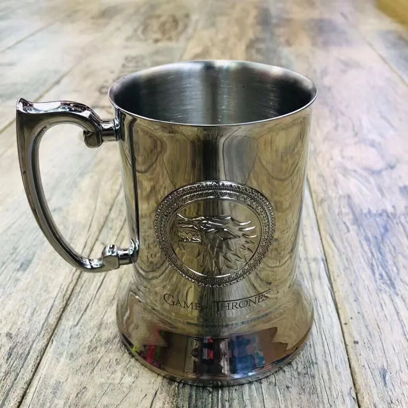 Игра престолов кружки кофе 304 кружки из нержавеющей стали и кружки большой емкости посуда для напитков