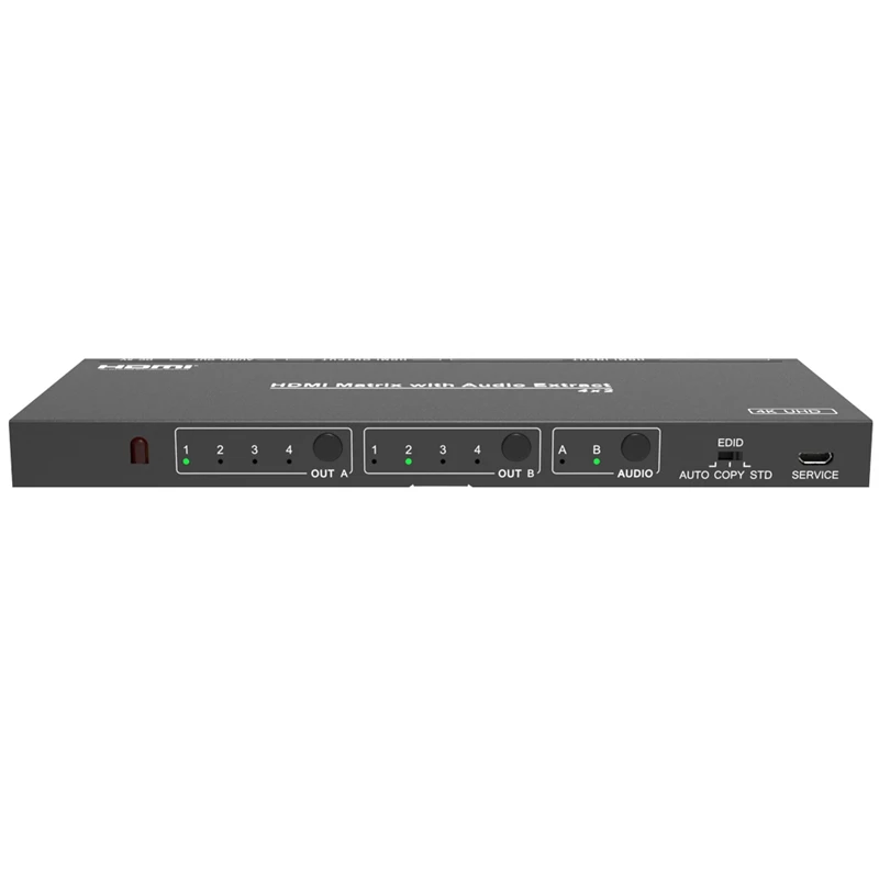 4X2 HDMI матричный распределитель HDCP 2 EDID 4K2K (4:2:0) конвертер UHD оптический L/R цифровой