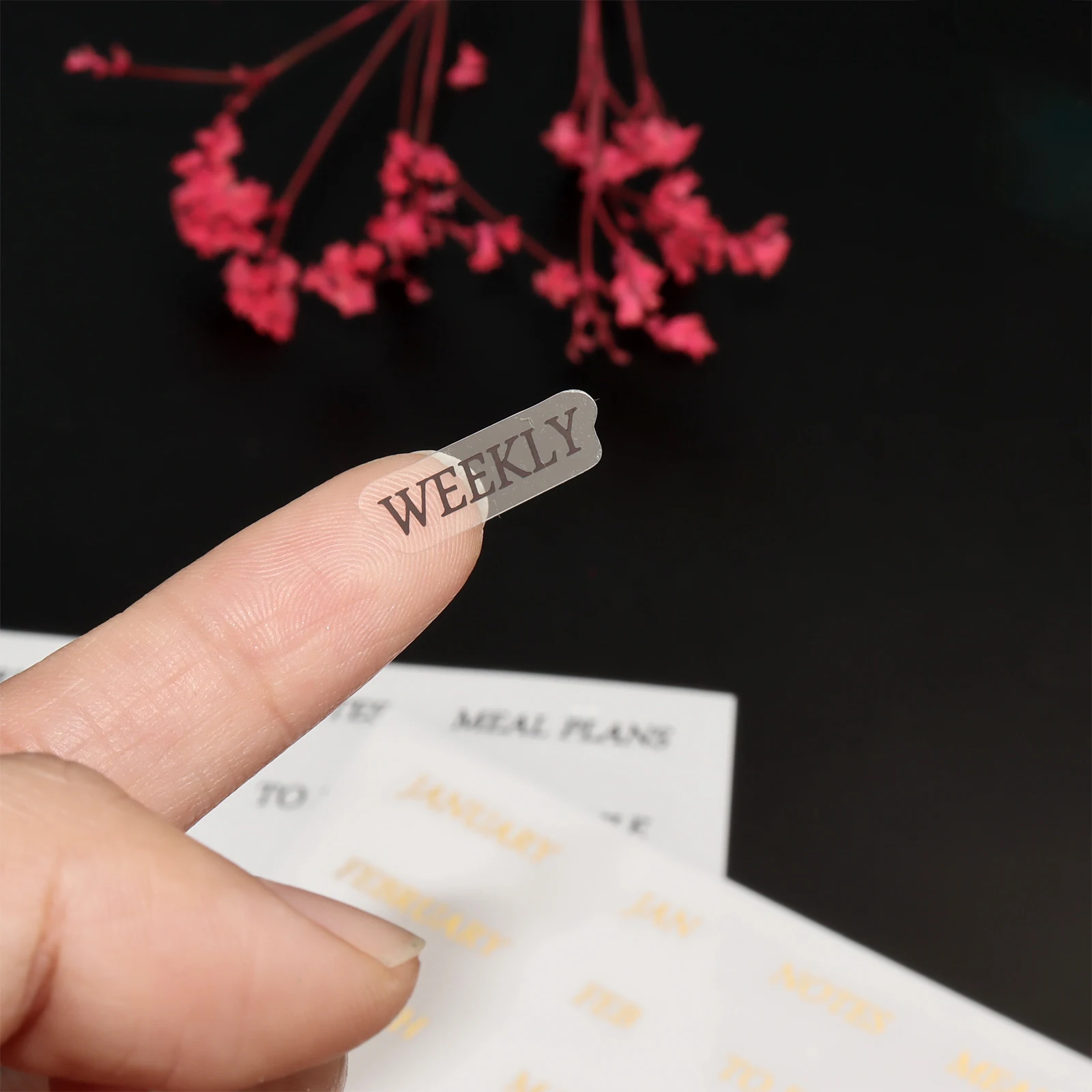 Kup A5 Biały Przezroczysty Rozdzielacz Strona Prosty I Praktyczny Z Czarnym Brązujący Miesiąc Plan Etykieta 6 Otworów 12 Uszu Agenda Planowanie Rozdzielacz