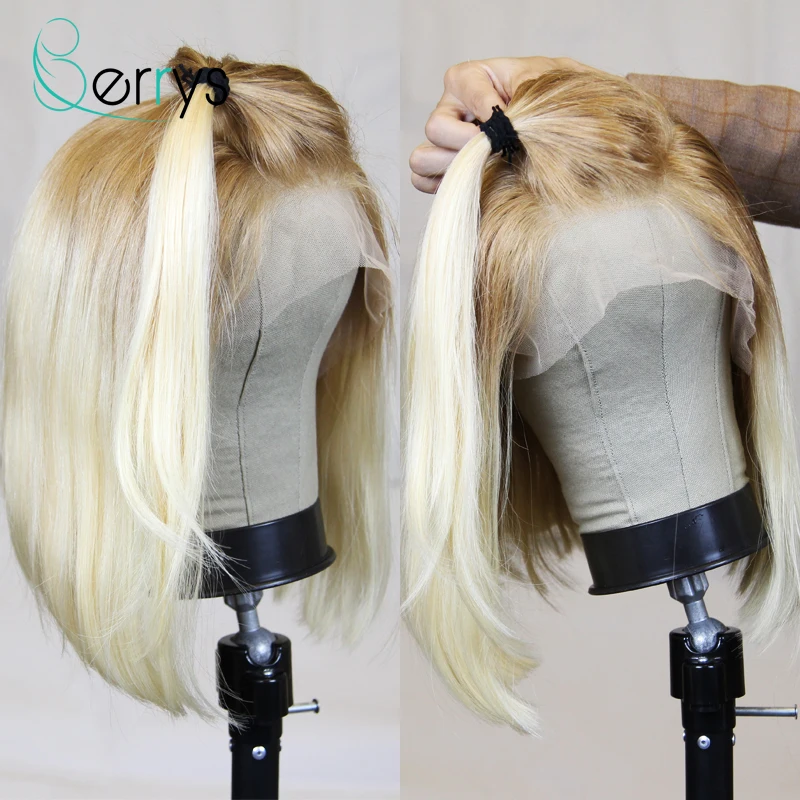 Парик Berryshair 13x4 на сетке спереди парики без повреждения волос для чернокожих