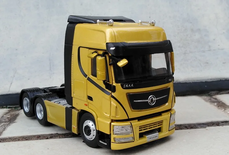 Сплав модель украшения 1:43 Масштаб Dongfeng Tianlong H7 для трактора, прицепа, грузовика литья под давлением игрушка модель для коллекции, подарок