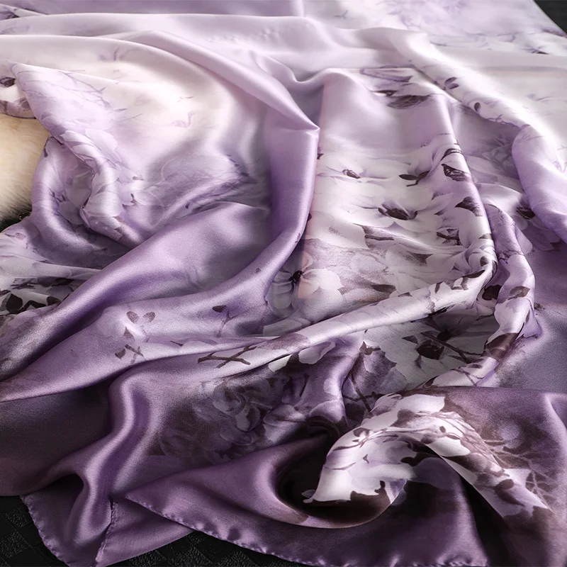 

Fashion 2020 Spring and summer female beach Headband muffler Women new silk scarf lady new print Shawl Superior quality scarves