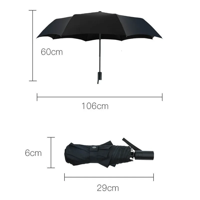 Xiaomi Mijia Pinluo Automatic Umbrella women Folding clear umbrella Windproof Rain large automatic umbrella For Men 8K Parasol