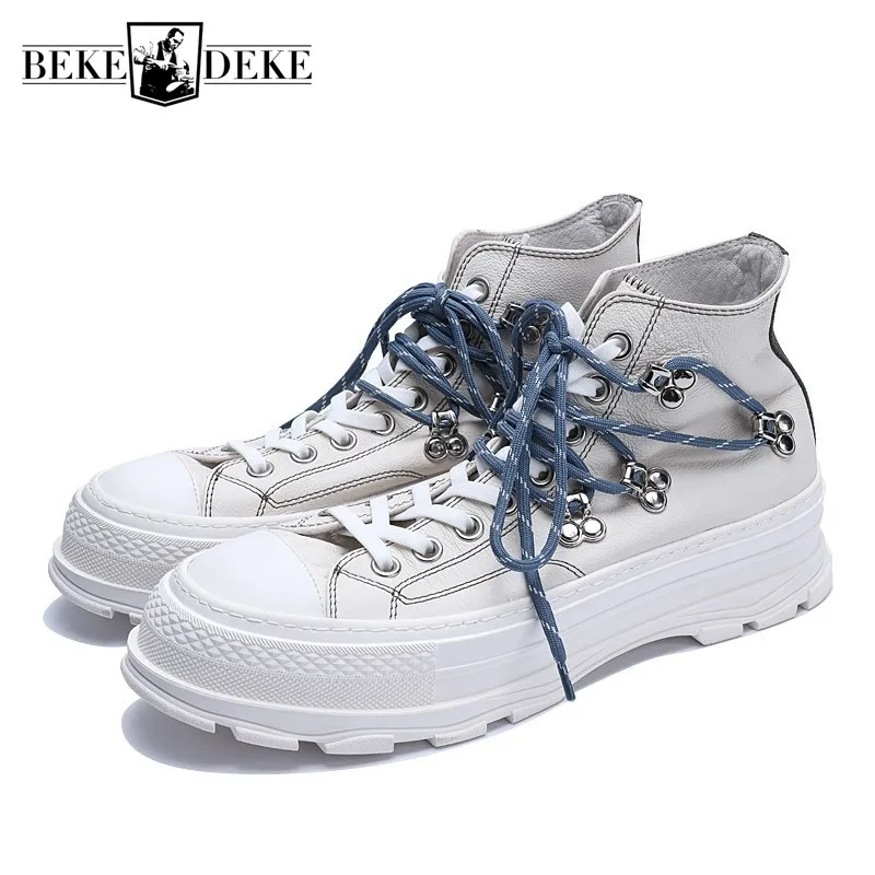 Мужские ботинки из натуральной кожи на шнуровке|Защитная обувь| |