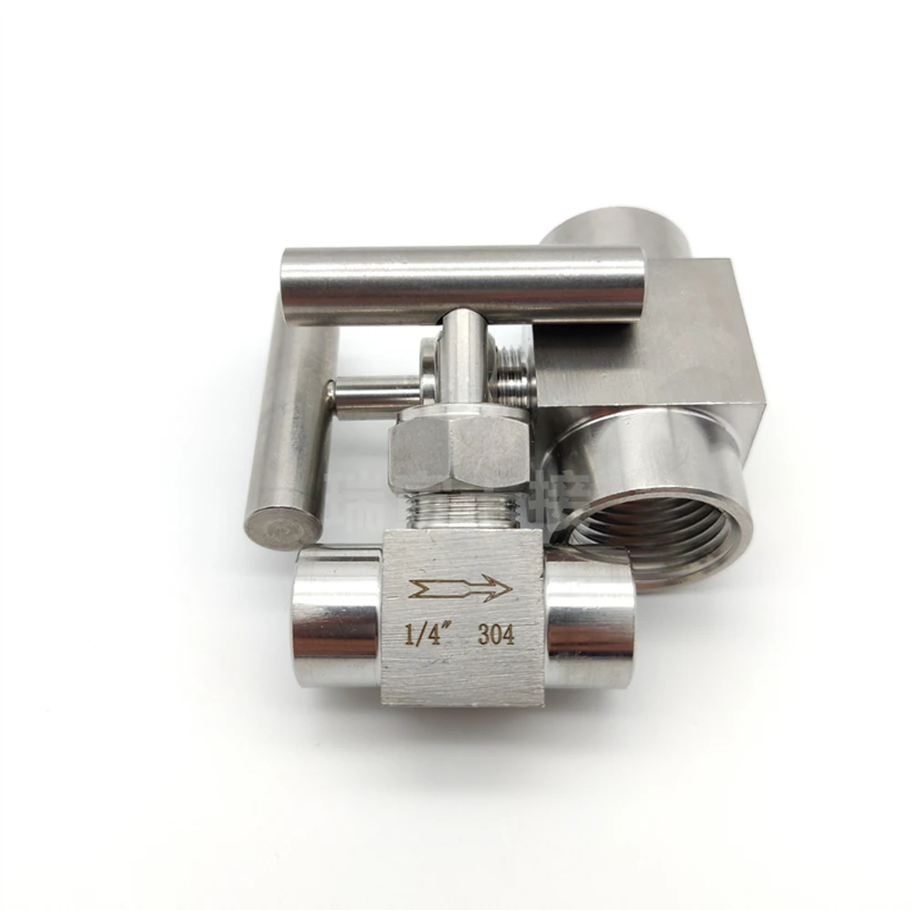 1/" 1/4" 3/" 1/2" BSP гнездовой игольчатый кран 915 PSI 304 из нержавеющей стали с управлением потоком с однообразной ручкой