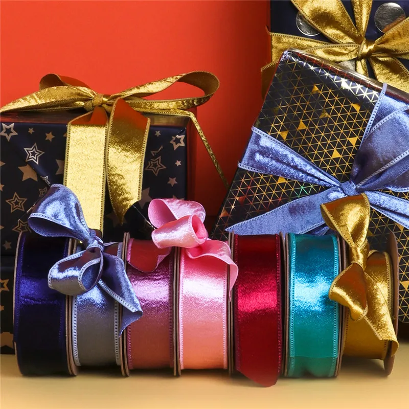 Металлическая фольга печатная лента искусственный шелк ленты 1 дюймов Высокое