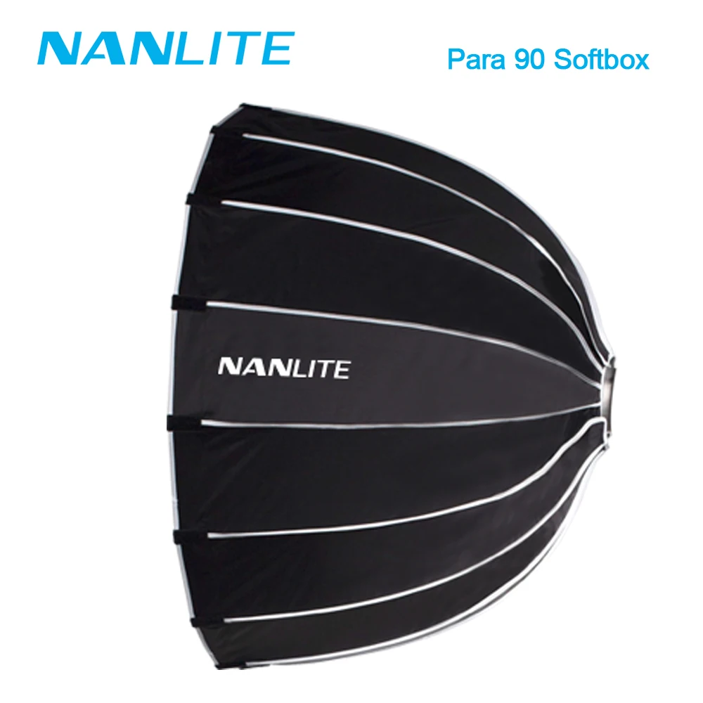 Портативный зонт-софтбокс Nanlite Para SB-PR-90 90 см с сетчатым креплением Bowens для внешней
