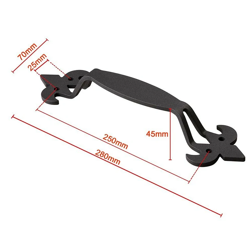 Аппаратные дверные ручки Инструмент раздвижные сарай дерево чугун тяговые