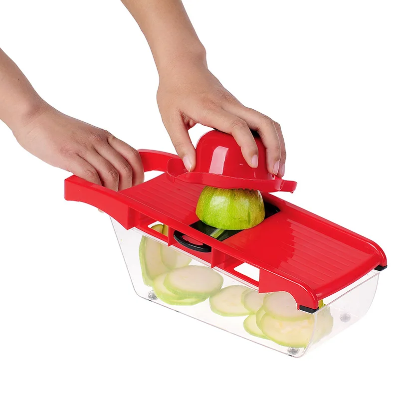 UPORS Manual Mandoline Slicer Vegetable Cutter with Stainless Steel Blade Potato Peeler Carrot Cheese Grater Kitchen Accessories | Дом и сад