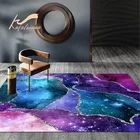 Роскошный красочный ковер Galaxy с 3D принтом, Romatic Star Sky Space, ковер для спальни, декоративный ковер, напольный коврик для детской комнаты