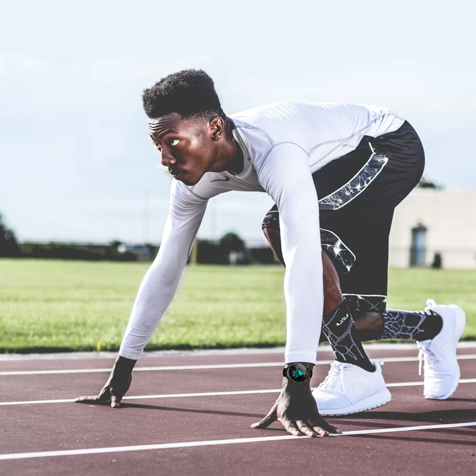 SN80 полный экран сенсорные умные часы монитор сердечного ритма фитнес