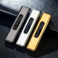 usb rechargeable waterproof and windproof lighter usb flameless electric electronic rechargeable cigarette lighter smokeless
