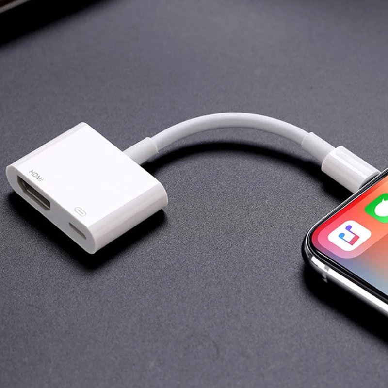 Кабельный разъем USB Новый для Apple к цифровому AV HDMI адаптеру 4K до 1080P HD iPhone X/8 P/6/6 S/7/7