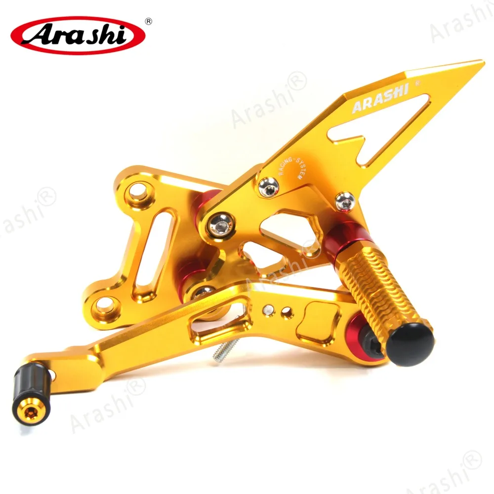 Arashi GSX-R1000 CNC Регулируемые подножки для ног Rider Rearset подставка для ног для SUZUKI GSXR1000 GSXR 1000 GSX1000R