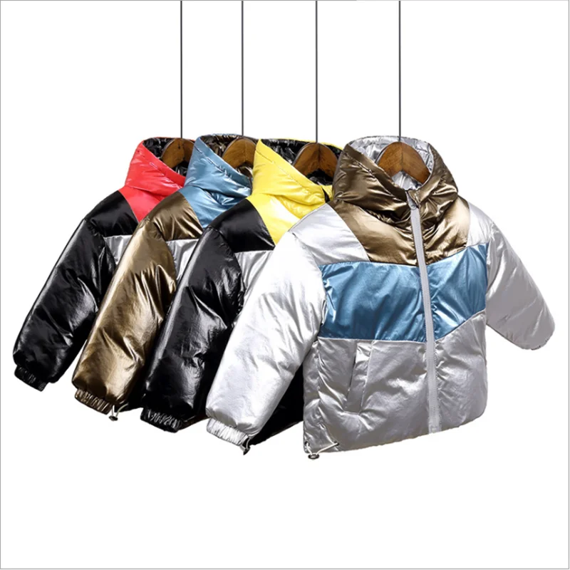 Зимняя одежда для мальчиков и девочек Толстая детская теплая куртка на холодную