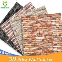 3d wall stickers 7077cm 3d brick stone pattern self adhesive wall paper waterproof diy 3d brick stone wall papers for kids room