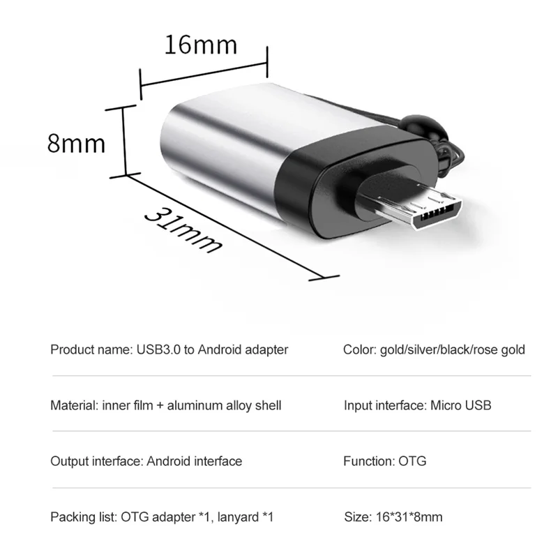 KUULAA OTG адаптер Micro USB к 3 0 папа женскому конвертеры кабели для Samsung Xiaomi Huawei LG Sony |