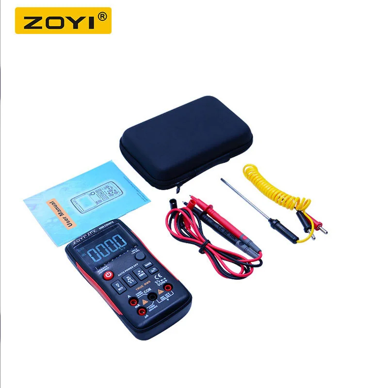 Цифровой мультиметр ZOYI ZT-X с инструментом для тестирования HOLD NCV, профессиональный тестер, ЖК-дисплей с подсветкой, измеритель температуры переменного и постоянного тока (art.: 3920cd9dd290b) - 3920cd9dd290b