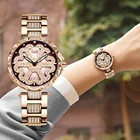 DOM брендовые Роскошные женские кварцевые часы, минимализм, модные повседневные женские наручные часы, водонепроницаемые, из Золотой стали, Reloj Mujer, G-1258GK-9MX