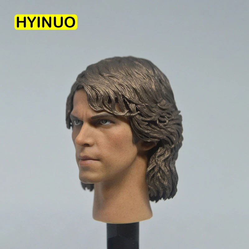 На заказ масштаб 1/6 мужской красивый фильм звезда Анакин Скайуокер голова резьба