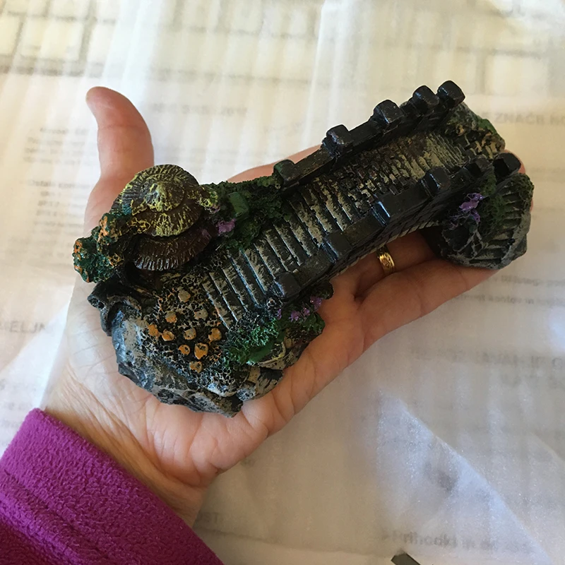 Игрушечная рыбка мост украшения дома Аксессуары Rock пейзаж павильон в виде дерева