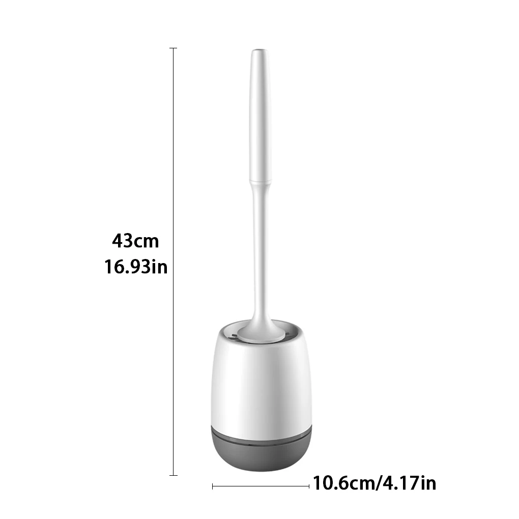 

Toilet Cleaning Brush Bathroom Lavatory Wall Floor Toilet Basin Brush with Plastic Handle