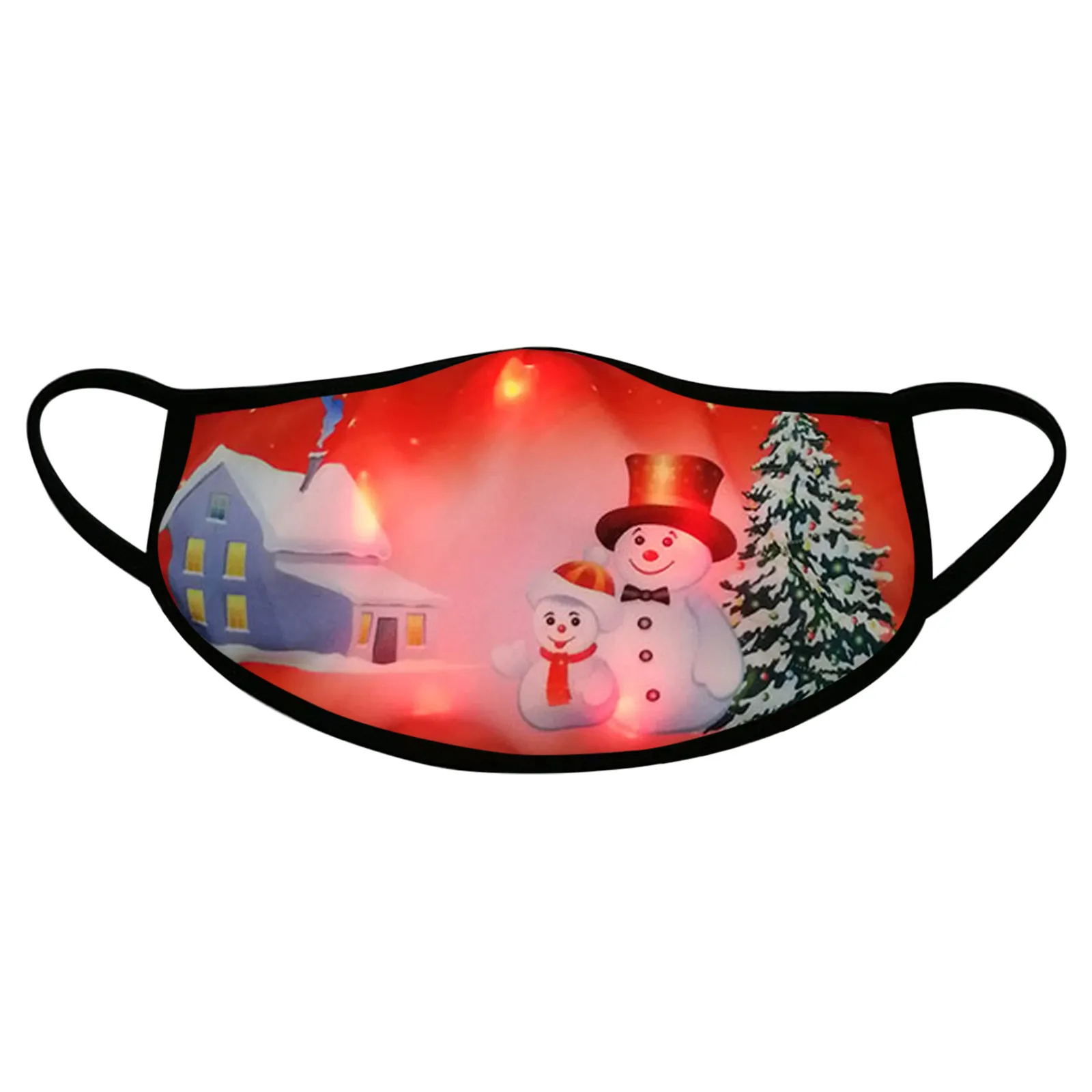 Новогодняя светодиодная маска светильник Рождественский s светящаяся для Для