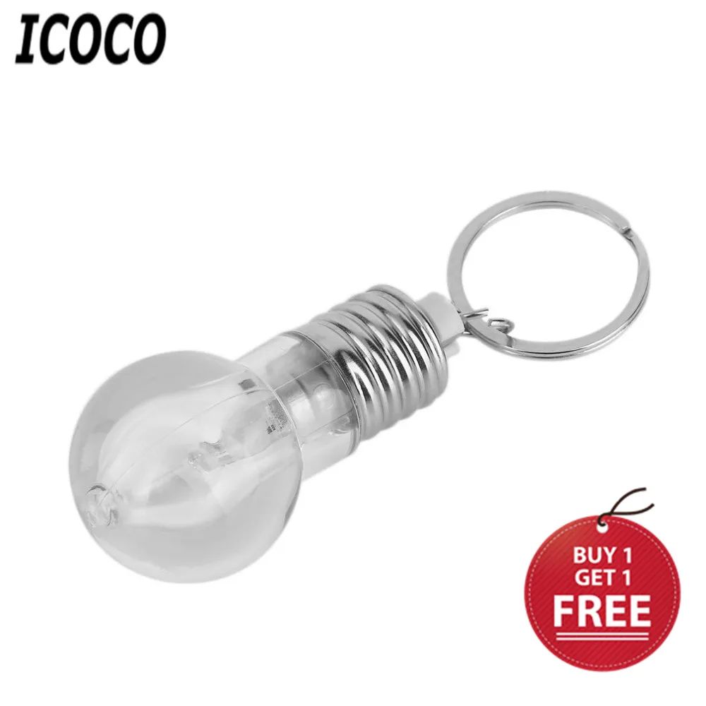 ICOCO красочный изменяющийся светодиодный светильник мини лампа брелок прозрачный