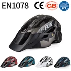 Велосипедный шлем BATFOX для горных велосипедов, шлем для горных велосипедов для мужчин и женщин, камуфляжный шлем с большим козырьком для спорта на открытом воздухе