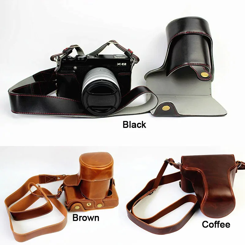 

High Quality PU Leather Camera Bag case strap for Fujifilm Fuji X-E2s X-E2