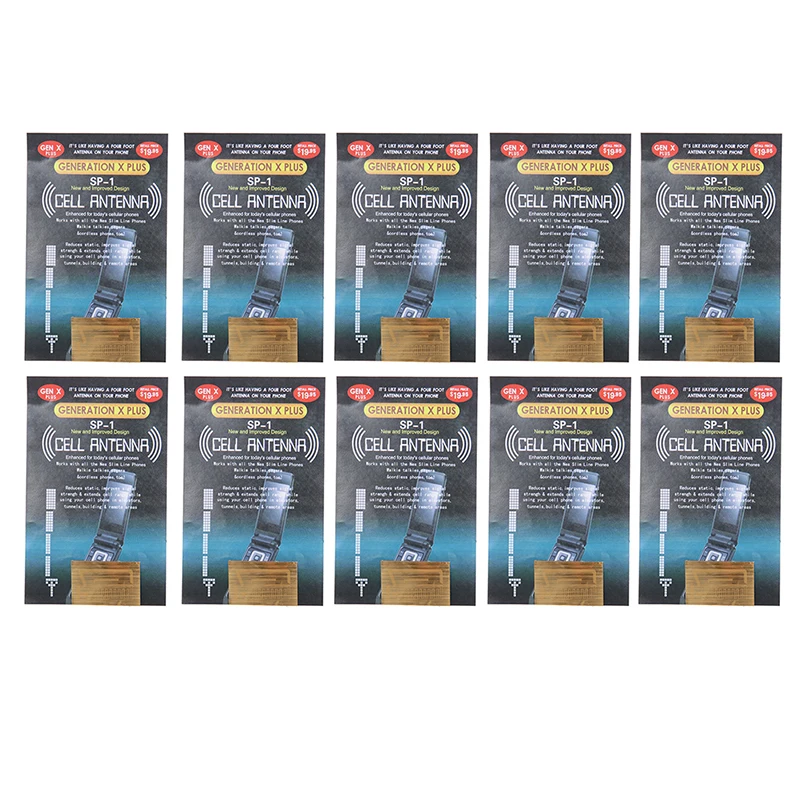 

New 10Pcs/lot Cellphone Phone Signal Enhancement GEN-X SP-1 Antenna Booster Stickers 3.3*2.1cm