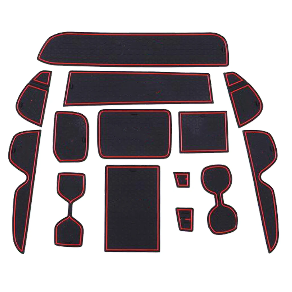 

Коврик противоскользящий для автомобильного интерьера, для ворот телефона, 14 шт., резиновые накладки, коврик для Toyota RAV4 2019 2020, наклейки для а...