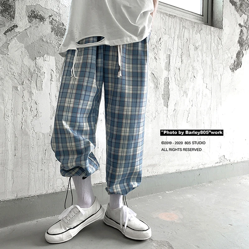 Разборные 2020 клетчатые брюки женские уличные свободные Дамские Брюки