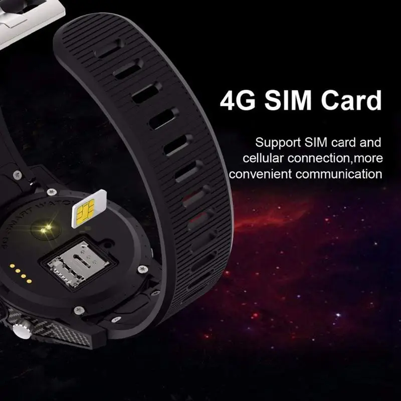 Смарт-часы Android 7 0 Smartwatch с поддержкой LTE 4G Телефонный звонок частота сердечных