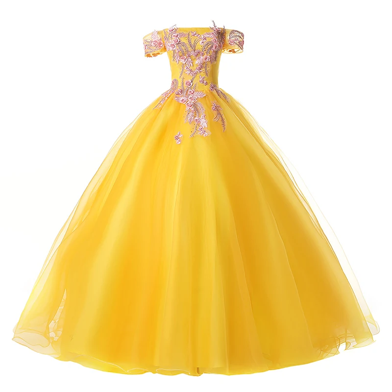 Quinceanera Dresses Off The Shoulder Gold Party Formal Ball Gown Luxury Lace Embroidery Solo Art Test Prom Dress Plus Size