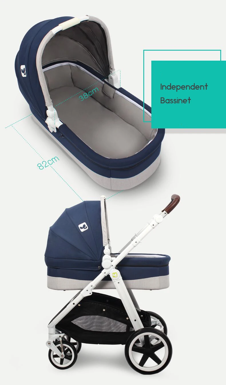 Coolbaby/детская коляска с высоким пейзажем в европейском стиле, двухнаправленная, Противоударная, портативная, детская коляска