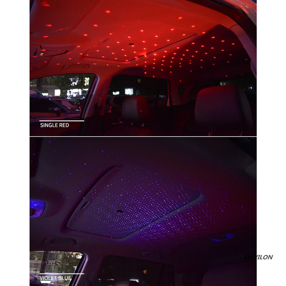 

Звездный светильник на крышу автомобиля, внутренний светодиодный Звездный лазер, атмосферный проектор, USB, Автомобильное украшение, ночник,...