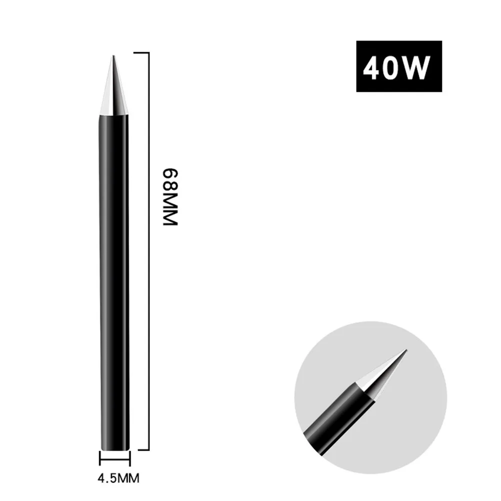 

S Tip Oblique Nozzle External Heating Lead Free Soldering Iron Tip External Heat Soldering Irons Solid Copper Replacement Bit