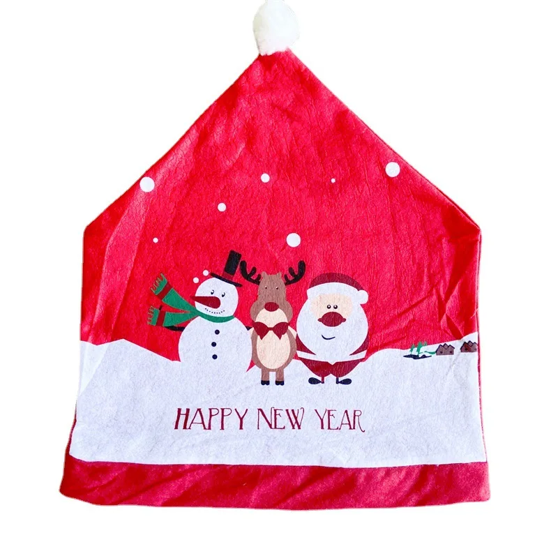 

Cartoon Santa Claus Chair Cover Merry Christmas Decor For Home Christmas Table Ornament Xmas Gifts Navidad 2021 New Year 2022