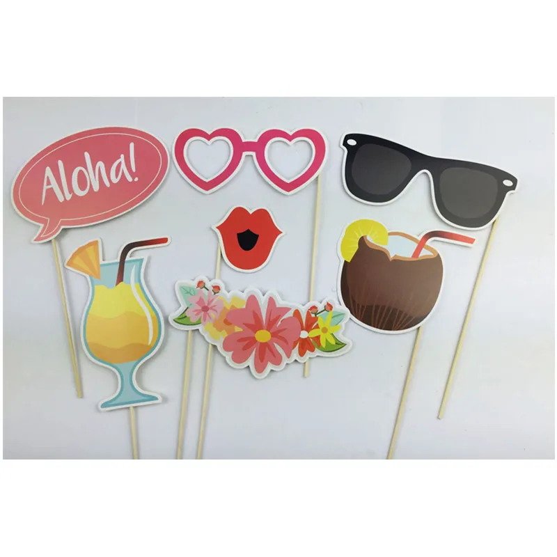 Бумага с Фламинго рамка фото стенд реквизит Лето Гавайская тропическая