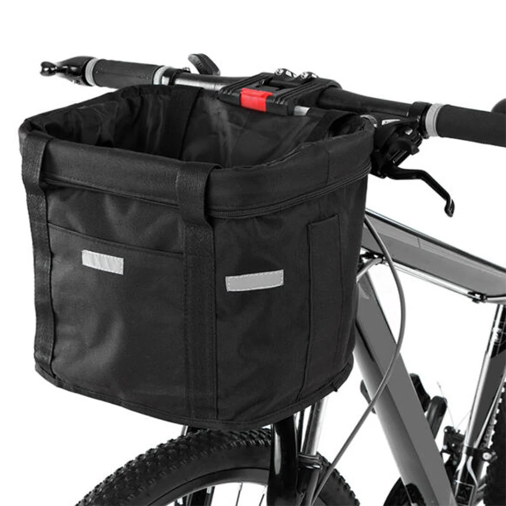 

Bicycle Front Basket Removable Waterproof Bike Handlebar Basket Pet Carrier Bag