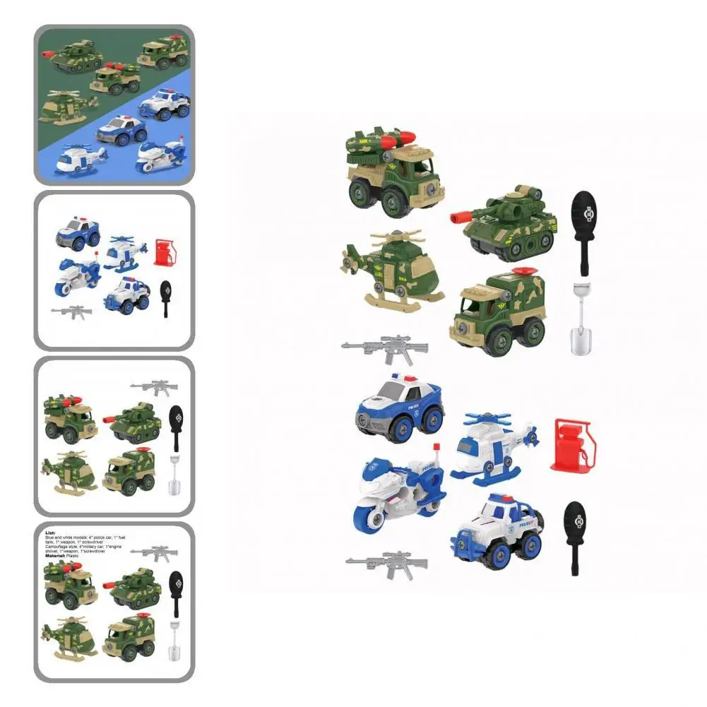 

Burrs-free Plastic Smooth Surface Engineering Disassembly Educational Car Toy Disassembly Screw Car Toys for Kids