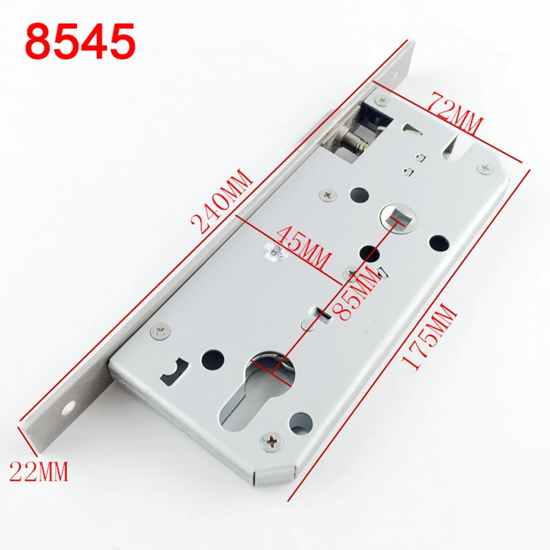 Оптовая продажа 10 комплектов европейские врезные дверные замки 8540/8545/8550/8560 замок