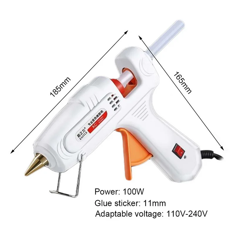 

150W EU/US Hot Glue Gun Smart Adjustable Temperature Copper Nozzle Heater Muzzle Diameter 11mm Craft Repair Tool